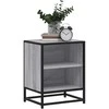 Spintelės prie lovos 2 vnt Pilka Sonoma 40x31x50 cm