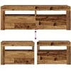 Spintelės prie lovos 2 vnt su šviesos diodais Old Wood