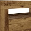 Spintelės prie lovos 2 vnt su šviesos diodais Old Wood