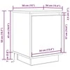 Spintelės prie lovos su LED lemputėmis 2 vnt Artisan Oak