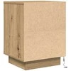 Spintelės prie lovos su LED lemputėmis 2 vnt Artisan Oak
