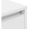 Spintelės prie lovos su LED lemputėmis 2 vnt Baltos 38x34x50 cm