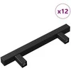 Spintelės rankena 12 pcs Juoda 150 x 12,3 x 35,2 mm