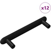 Spintelės rankena 12 vnt. Juoda 121 x 16.6 x 28.3 mm Geležis