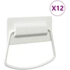 Spintelės Rankenos 12 vnt. Balta 85 x 45 mm Metalas