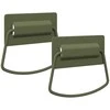 Spintelės Rankenos 2 vnt. Alyvuogių žalia 85 x 45 mm Metalas