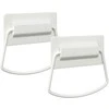 Spintelės Rankenos 2 pcs Balta 85 x 45 mm Metalas