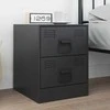 Spintelės Rankenos 2 pcs Juoda 85 x 45 mm Metalas