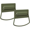 Spintelės Rankenos 2 vnt. Alyvuogių žalia 85 x 45 mm Metalas