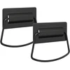 Spintelės Rankenos 2 vnt. Juoda 85 x 45 mm Metalas