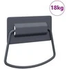 Spintelės Rankenos Antracitas 85 x 45 mm Metalas