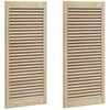 Spintelės durys su durimis 2 pcs Natūrali 49,5 x 2,1 x 110 cm