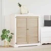 Spintelės durys su durimis 2 pcs Natūrali 49,5 x 2,1 x 110 cm