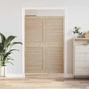 Spintelės durys su durimis 2 pcs Natūrali 170 x 2,1 x 59,5 cm