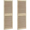 Spintelės durys su durimis 2 pcs Natūrali 170 x 2,1 x 59,5 cm