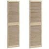 Spintelės durys su durimis 2 pcs Natūrali 201 x 2,1 x 59,5 cm