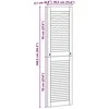 Spintelės durys su durimis 4 pcs Natūrali 140,5 x 2,1 x 39,5 cm