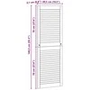 Spintelės durys su durimis 4 pcs Natūrali 49,5 x 2,1 x 140,5 cm