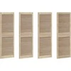 Spintelės durys su durimis 4 pcs Natūrali 49,5 x 2,1 x 140,5 cm