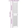 Spintelės durys su durimis 4 pcs Natūrali 170 x 2,1 x 39,5 cm