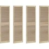 Spintelės durys su durimis 4 pcs Natūrali 170 x 2,1 x 49,5 cm