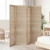 Spintelės durys su durimis 4 pcs Natūrali 170 x 2,1 x 49,5 cm