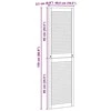Spintelės durys su durimis 4 pcs Natūrali 170 x 2,1 x 49,5 cm