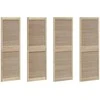 Spintelės durys su durimis 4 pcs Natūrali 170 x 2,1 x 59,5 cm