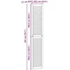Spintelės durys su durimis 4 pcs Natūrali 201 x 2,1 x 39,5 cm