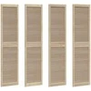Spintelės durys su durimis 4 pcs Natūrali 201 x 2,1 x 49,5 cm