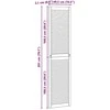 Spintelės durys su durimis 4 pcs Natūrali 201 x 2,1 x 49,5 cm