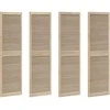 Spintelės durys su durimis 4 pcs Natūrali 201 x 2,1 x 59,5 cm