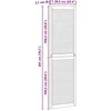 Spintelės durys su durimis 4 pcs Natūrali 201 x 2,1 x 59,5 cm