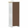 Spintos su lentyna Balta 55 x 52 x 170 cm Kietos pušies mediena