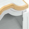 Spintos su lentyna Balta 55 x 52 x 170 cm Kietos pušies mediena
