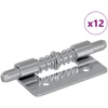 Spyna 12 vnt. Sidabrinė 46 x 17 x 1,2 mm Plienas