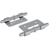 Spyna 2 vnt. Sidabrinė 46 x 17 x 1,2 mm Plienas