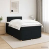 Spyruoklinė lova su čiužiniu Juoda 120 x 200 cm Audinys