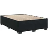Spyruoklinė lova su čiužiniu Juoda 140 x 200 cm Aksomas