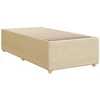 Spyruoklinė lova su čiužiniu Kreminė 90 x 190 cm Audinys