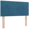 Spyruoklinė lova su čiužiniu Mėlyna 120 x 200 cm Aksomas