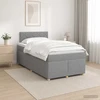 Spyruoklinė lova su čiužiniu Šviesiai pilka 120 x 190 cm