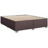 Spyruoklinė lova su čiužiniu Tamsiai rudas 180 x 200 cm Audinys