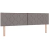 Spyruoklinė lova su čiužiniu Taupe 180 x 200 cm Audinys