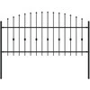 Spyruoklinė tvora Asten Juoda 200 x 130 cm