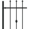 Spyruoklinė tvora Asten Juoda 200 x 130 cm