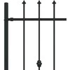 Spyruoklinė tvora Asten Juoda 200 x 150 cm