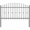 Spyruoklinė tvora Asten Juoda 200 x 150 cm