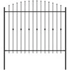 Spyruoklinė tvora Asten Juoda 200 x 200 cm