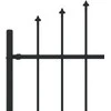 Spyruoklinė tvora Asten Juoda 200 x 200 cm